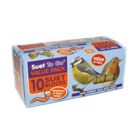Suet To Go Suet Blocks Mealworm And Insect Value 10 Pack